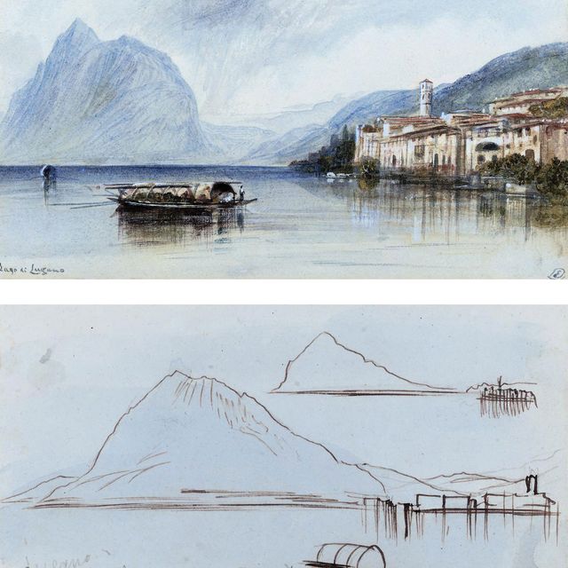 Edward Lear — На берегу озера Лугано