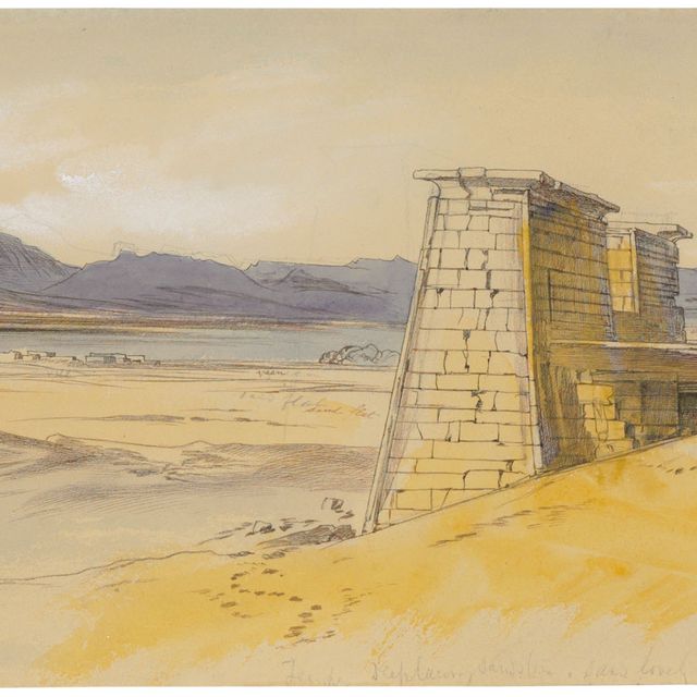 Edward Lear — Храм Рамзеса, Сабуа, Египет