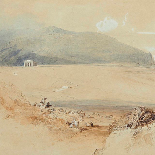 Edward Lear — Сегеста, Сицилия