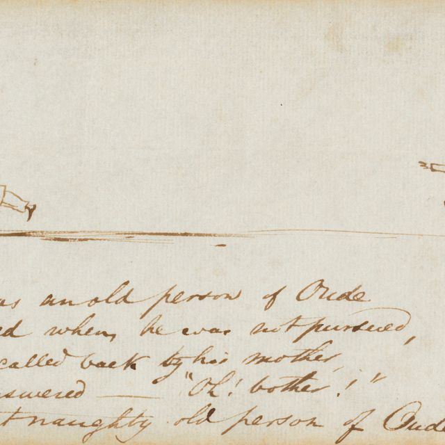 Edward Lear — "В Уде жил один старик, который сбежал, когда его никто не преследовал"