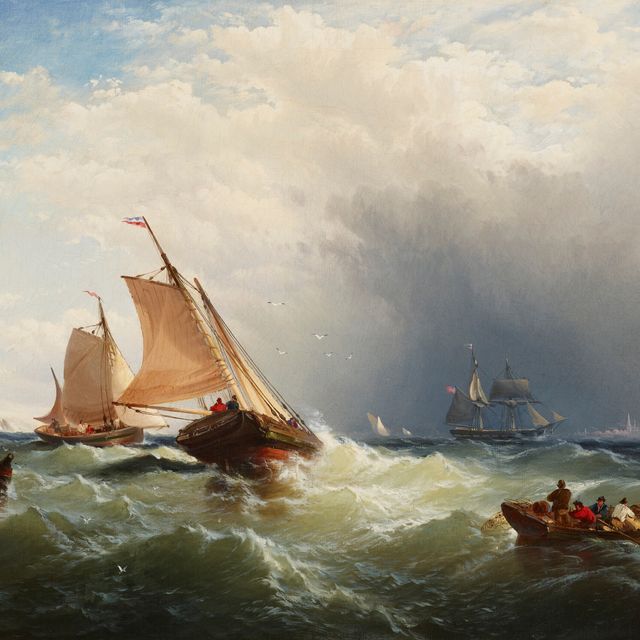 Edward Moran — Шквалистая погода у Норт-Хейвена, залив Фанди