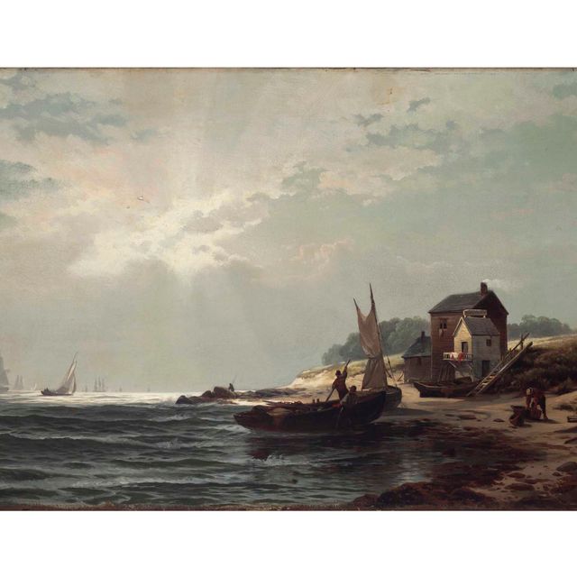 Edward Moran — Утро на берегу Стейтен-Айленда