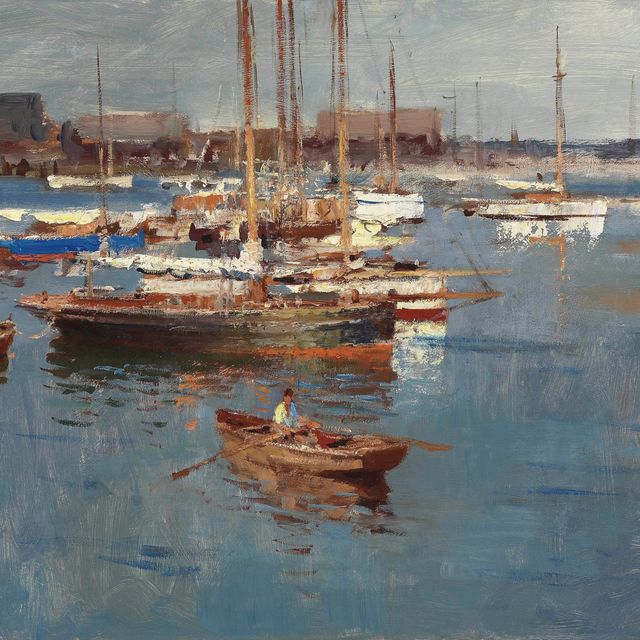Edward Seago — Яхты в Брайтлингси, Эссекс