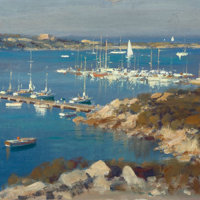 Edward Seago — Яхты в заливе Черво - Сардиния