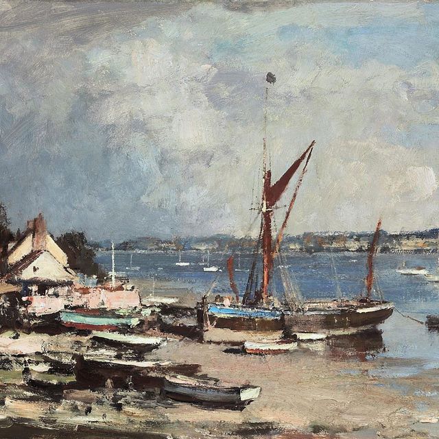 Edward Seago — Баржа "Спритсейл"