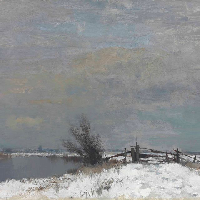 Edward Seago — Зима у реки Терн