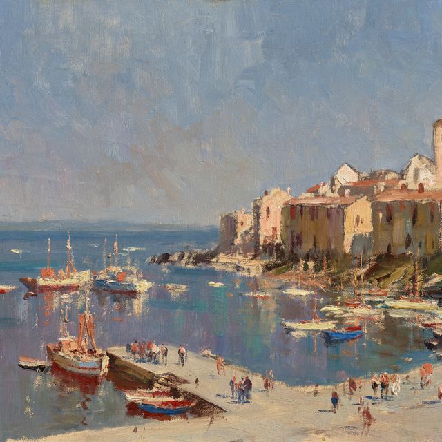 Edward Seago — Порто-Эрколе, Италия