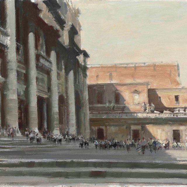 Edward Seago — Возле собора Святого Петра, Рим