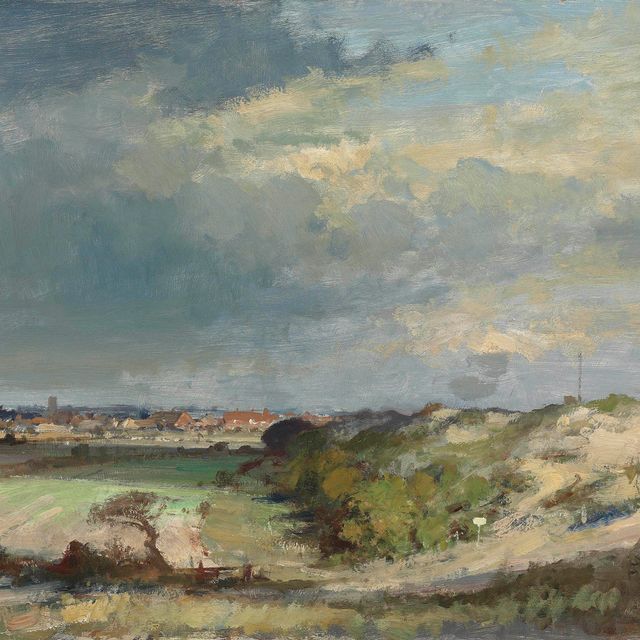 Edward Seago — За дюнами - Море, окутанное пеленой