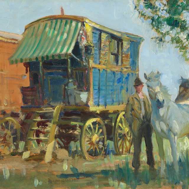 Edward Seago — Голубой фургон