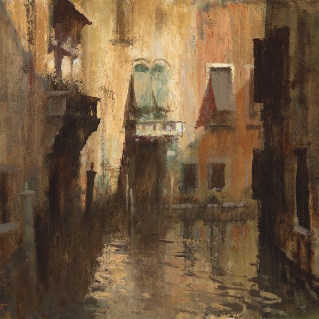 Edward Seago — Солнце и тень, Венеция