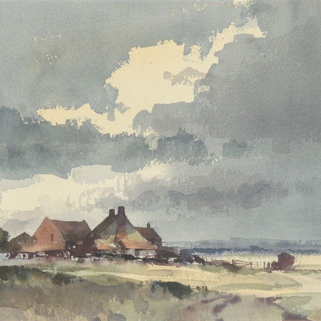 Edward Seago — Ферма Платтена