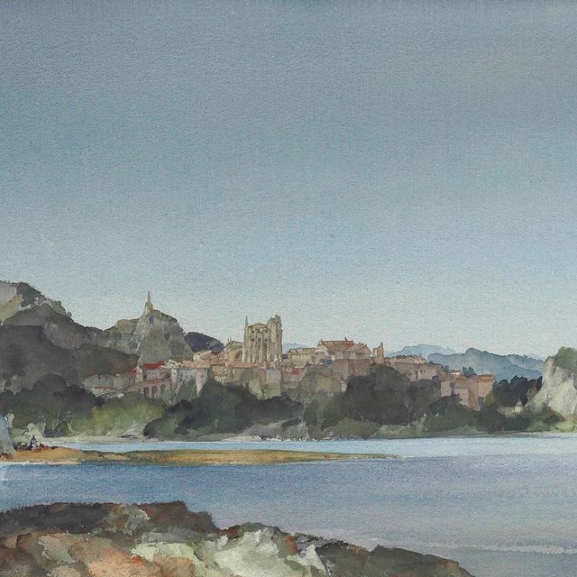 Edward Seago — Вивье на Роне, Южная Франция
