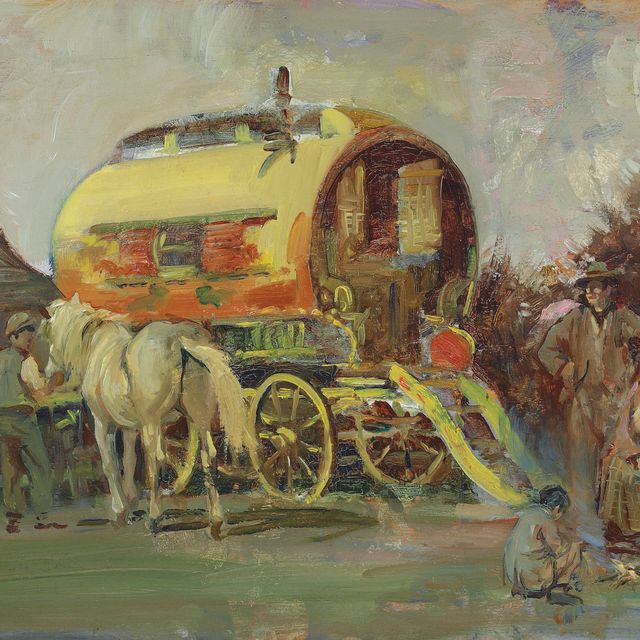Edward Seago — Желтый фургон