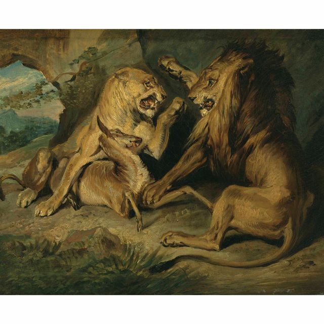 Edwin Henry Landseer — Львы на охоте