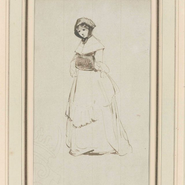 Edwin Henry Landseer — Этюд молодой леди в муфте