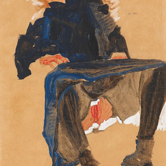 Egon Schiele — Родственники - женщины в Дункельблауэм-Кляйде