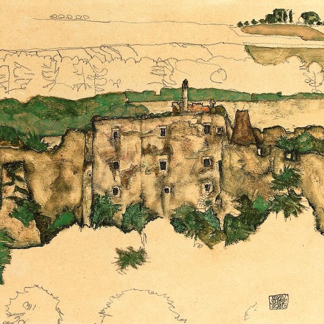 Egon Schiele — Земельный союз (Ruine Weitenegg)