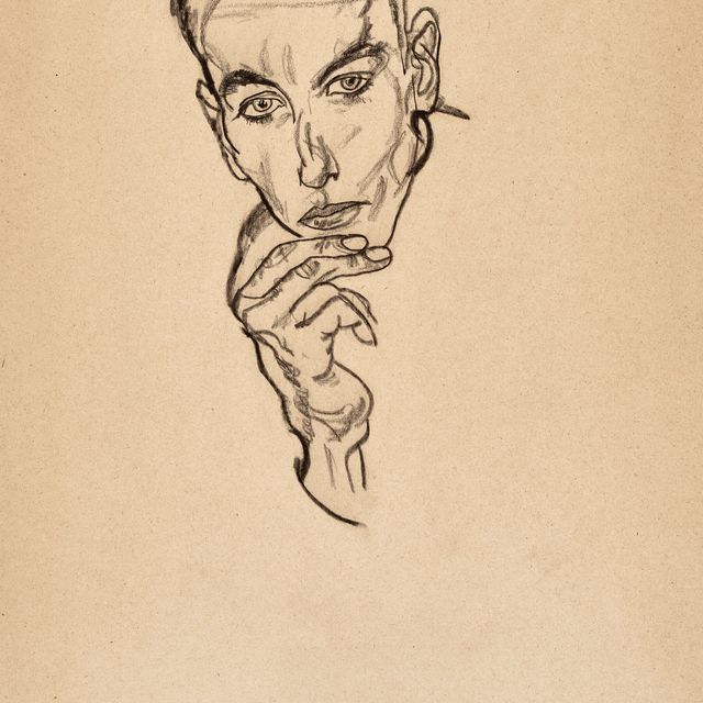 Egon Schiele — Бильднис (Юнгер Манн, Копф)