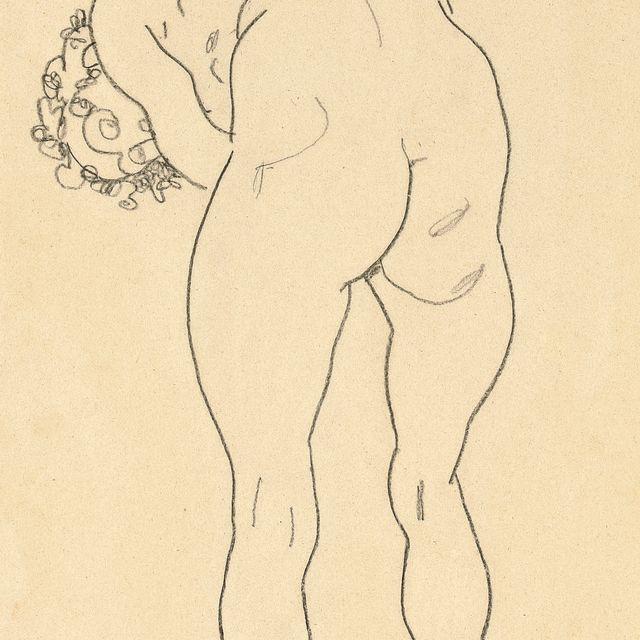 Egon Schiele — Вайблихер Рюккенакт, наш главный герой