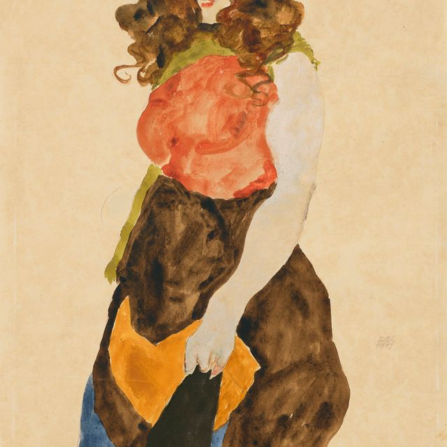 Egon Schiele — Молодая женщина (Дирне)