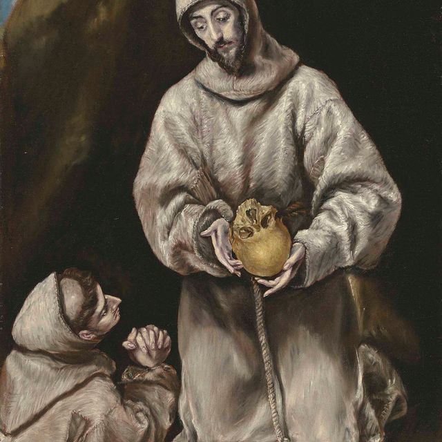 El Greco — Святой Франциск и брат Лев в медитации