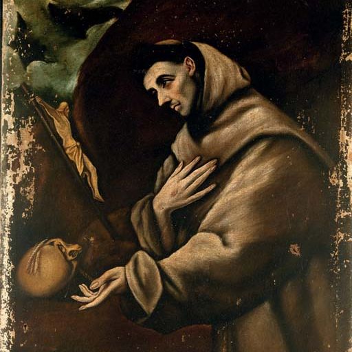 El Greco — Святой Франциск в молитве