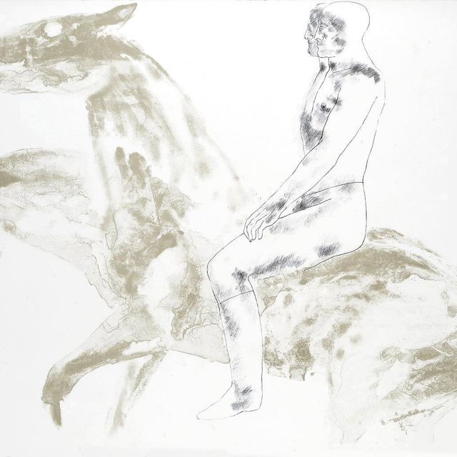 Elisabeth Frink — Человек и лошадь V (Мудрец 54)