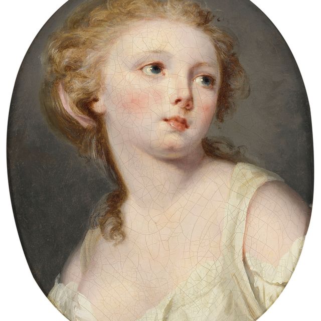 Elisabeth Louise Vigée Le Brun — Молодая женщина, длиной до груди, в белой блузке