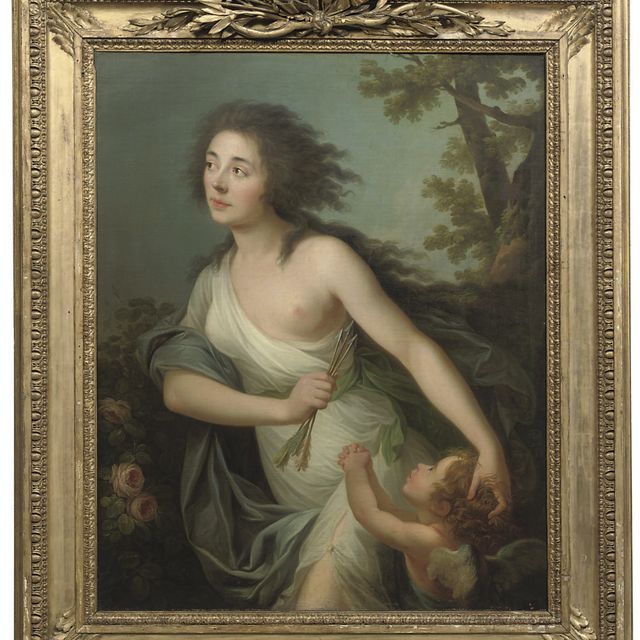 Elisabeth Louise Vigée Le Brun — Портрет леди в образе Дианы с патто