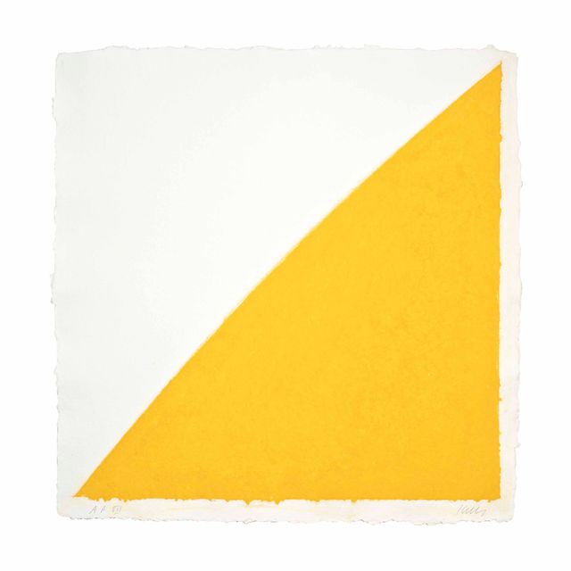 Ellsworth Kelly — Изображение XIV на цветной бумаге (желтая кривая)