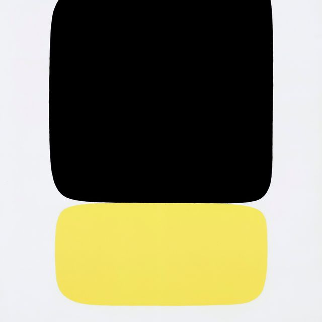 Ellsworth Kelly — Черное поверх желтого