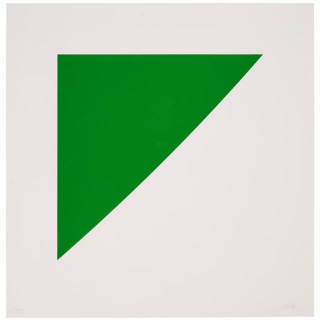 Ellsworth Kelly — Зеленая кривая с радиусом 20', от Мейера Шапиро