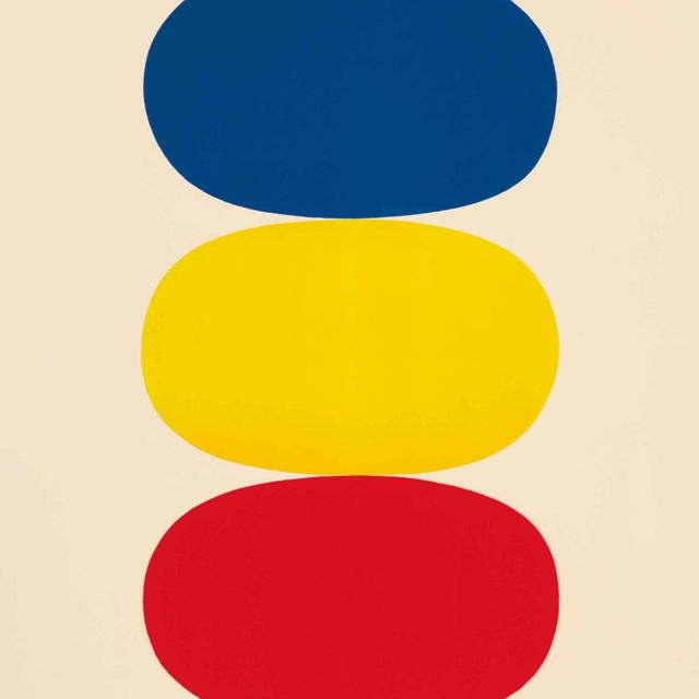 Ellsworth Kelly — Синий, желтый и красно-оранжевый