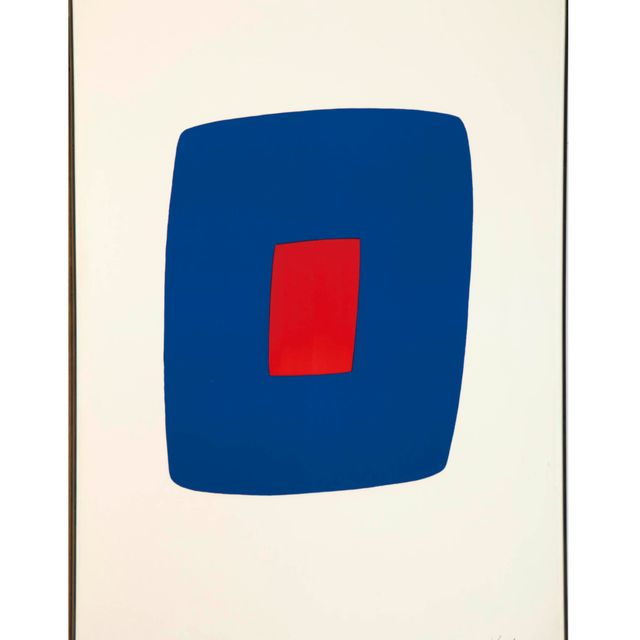 Ellsworth Kelly — Темно-синий с красным (A. 10)
