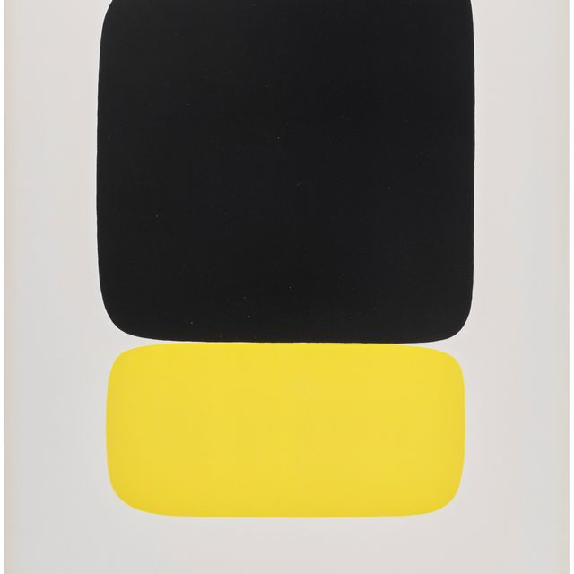Ellsworth Kelly — Черное поверх желтого (Noir sur Jaune), из сюиты из двадцати семи цветных литографий