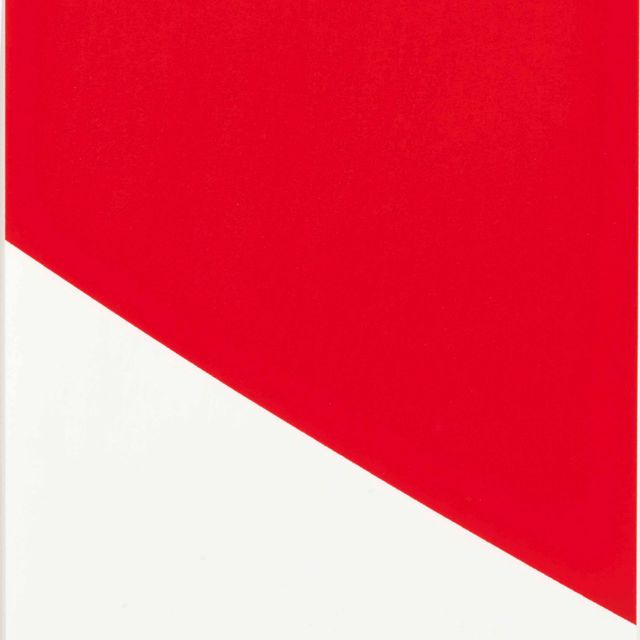 Ellsworth Kelly — Красная кривая, из третьей серии кривых
