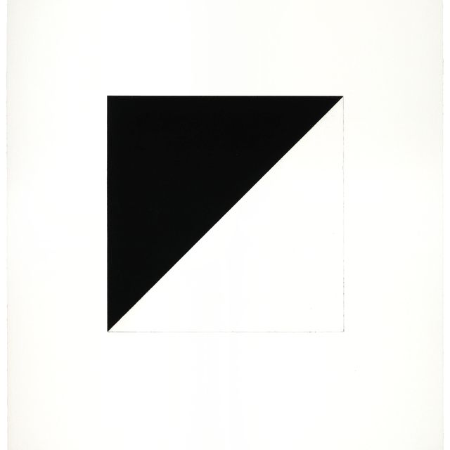 Ellsworth Kelly — Диагональ с черным, из серии Concorde