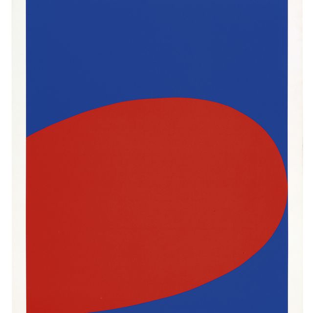 Ellsworth Kelly — Красный/синий (без названия), из десяти работ десяти художников