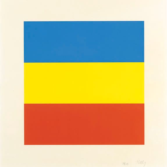 Ellsworth Kelly — Синий/Желтый/Красный (без названия) (A. 91)