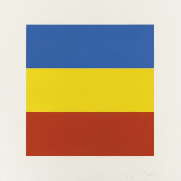 Ellsworth Kelly — Синий/Желтый/Красный (без названия) (A. 91)
