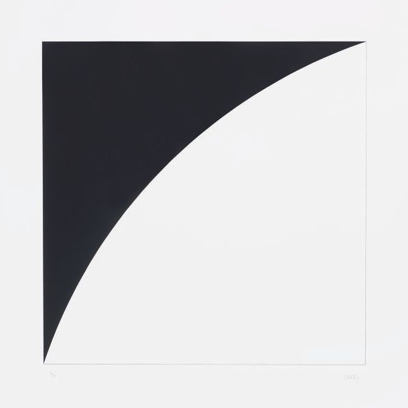 Ellsworth Kelly — Белая кривая I (Черная кривая I) (A. 99)