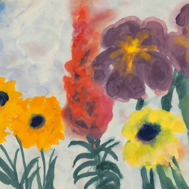 Emil Nolde — Синий Ирис и темно-синий люмен