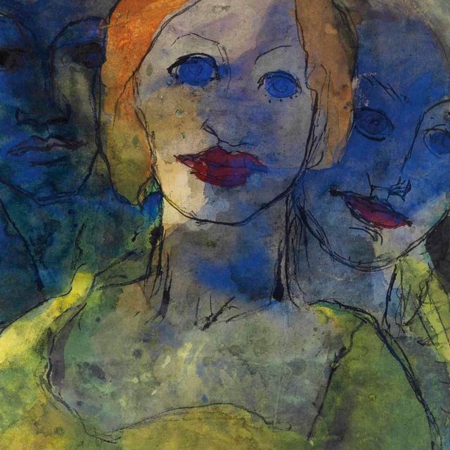 Emil Nolde — Фантазия (Drei Köpfe)