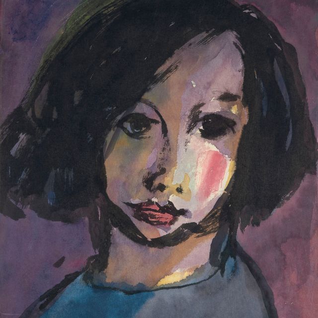 Emil Nolde — Портрет Эйнеса Мэдченса (Шварц Хаар)