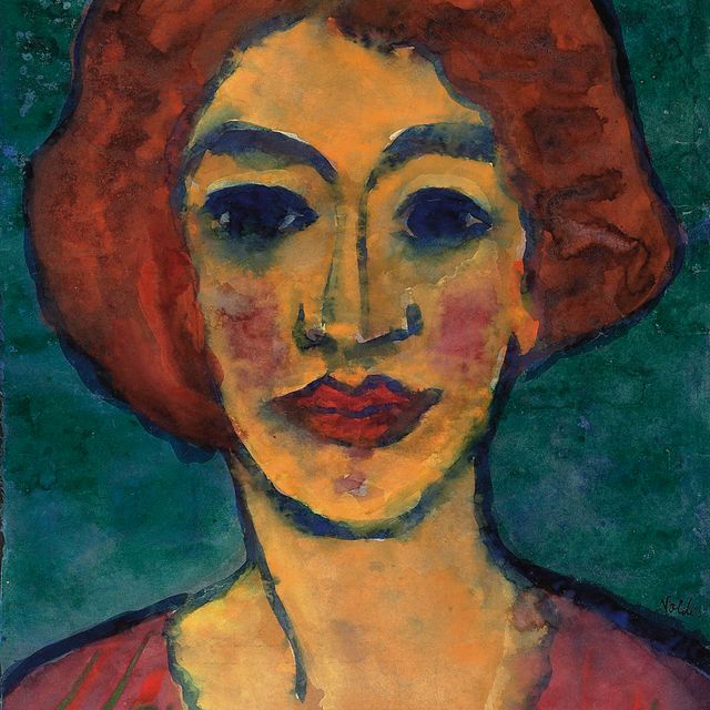 Emil Nolde — Фрауэнкопф (ротбраунс Хаар)