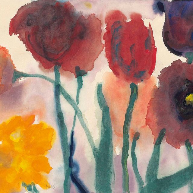 Emil Nolde — Блюмен-Акварель для тюльпанов и нарциссов