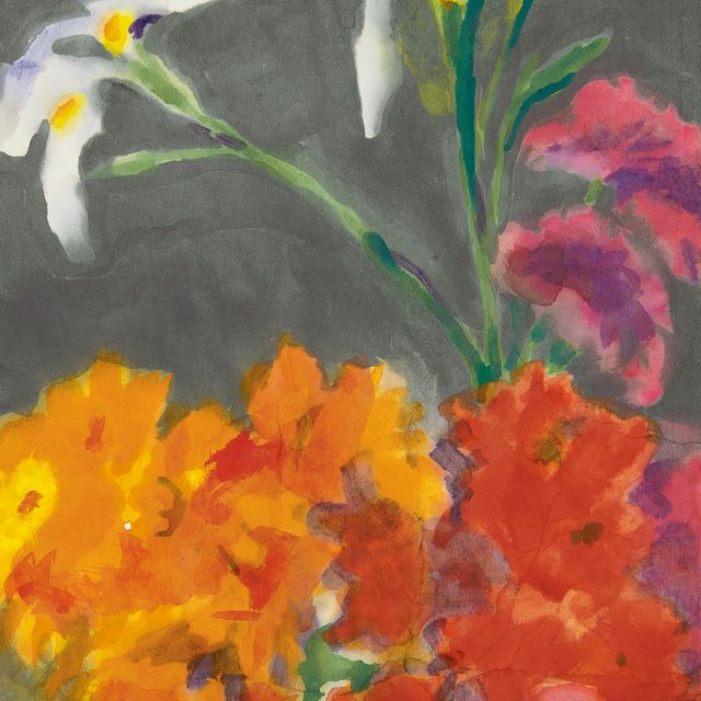 Emil Nolde — Ирис и темно-синий свет