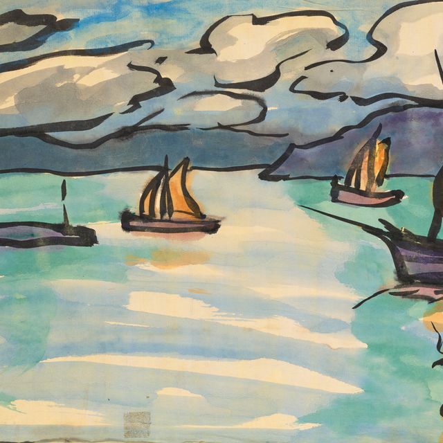 Emil Nolde — Сегельшиффе-им-фьорд