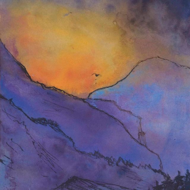 Emil Nolde — Виолетта Бергландшафт